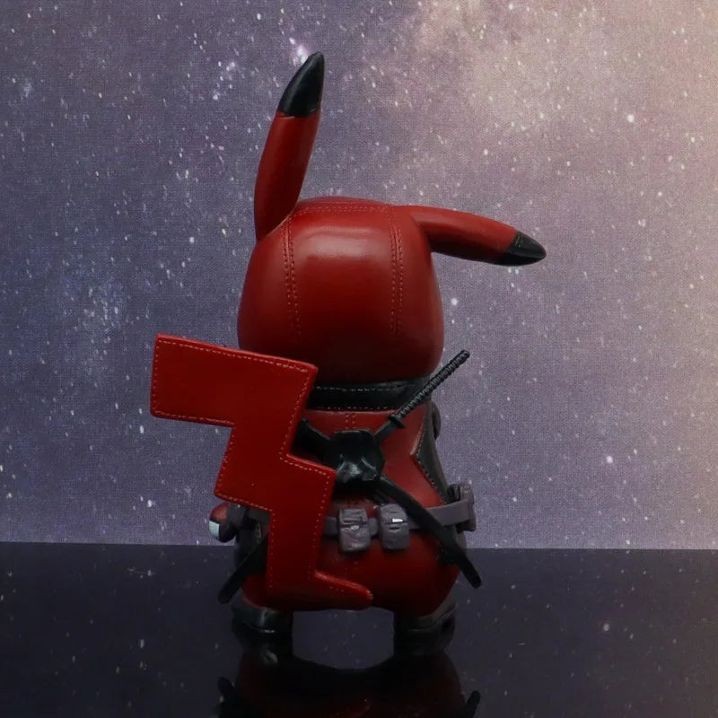 Pokemon Pikachu Deadpool Iron Man Doll Decoration Anime Action Figure Gengar Cute Toys Q Figurals Decoration Model Birthday Gift