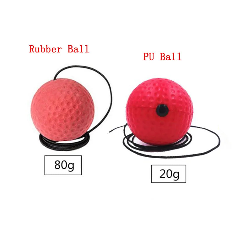 2PCS Boxing Reflex Ball Headband Set For Adults And Kids Speed Agility Training Hand Eye Coordination Sensory Autism ADHD Toys
