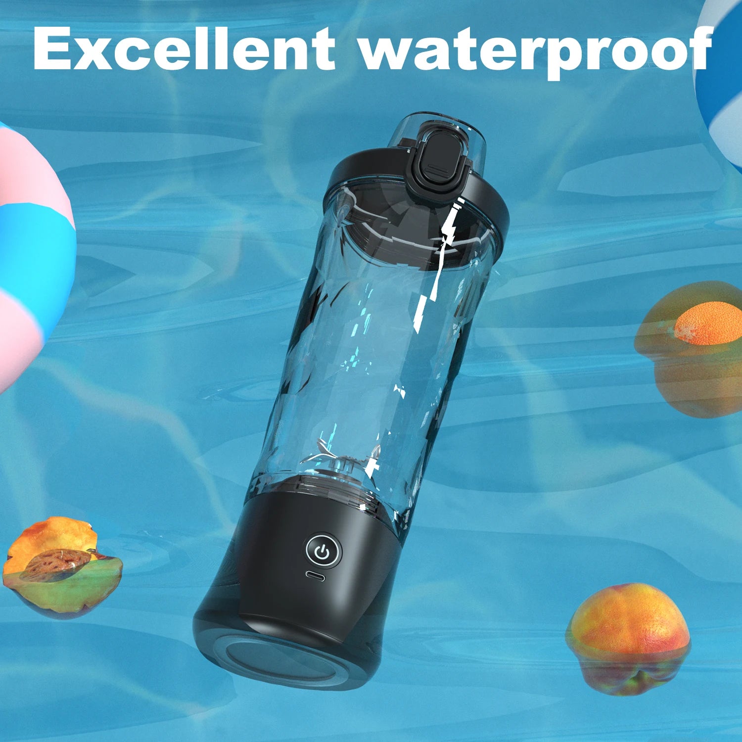 New Portable Blender 600ML Electric Juicer Fruit Mixer 4000mAh USB Rechargeable Smoothie Mini Blender Personal Juicer Colorful