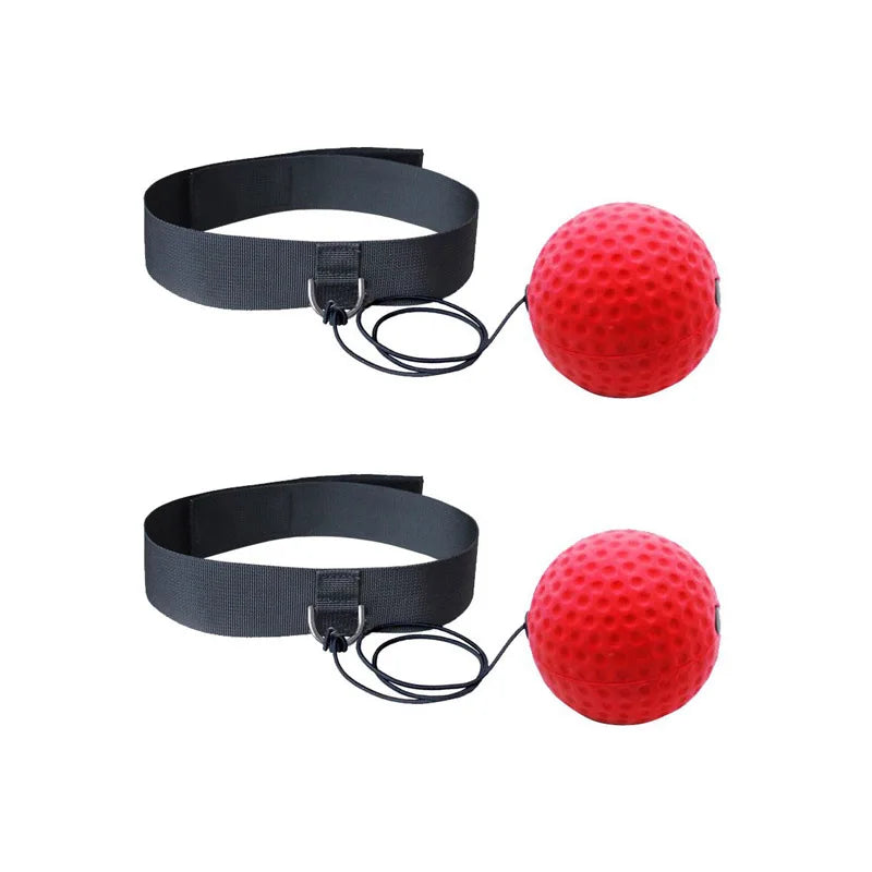 2PCS Boxing Reflex Ball Headband Set For Adults And Kids Speed Agility Training Hand Eye Coordination Sensory Autism ADHD Toys