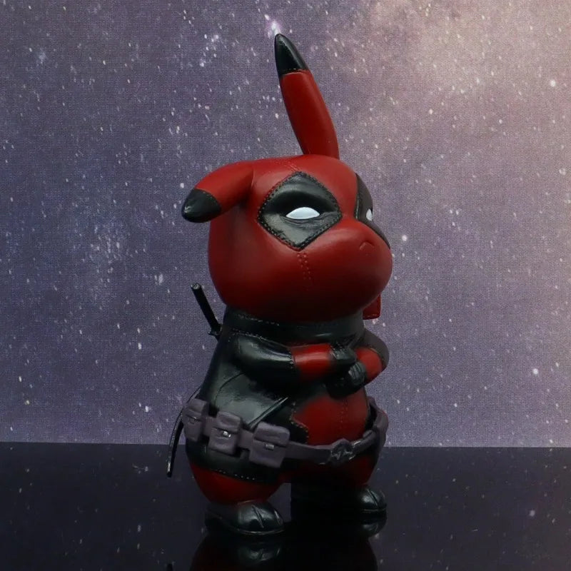 Pokemon Pikachu Deadpool Iron Man Doll Decoration Anime Action Figure Gengar Cute Toys Q Figurals Decoration Model Birthday Gift