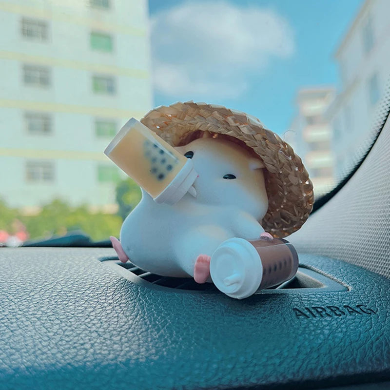 Clark the Hamster Foodie Blind Box Toy Mystery Box Figure Kawaii Model Children's Birthday Gift Free 1pcs Small Straw Hat