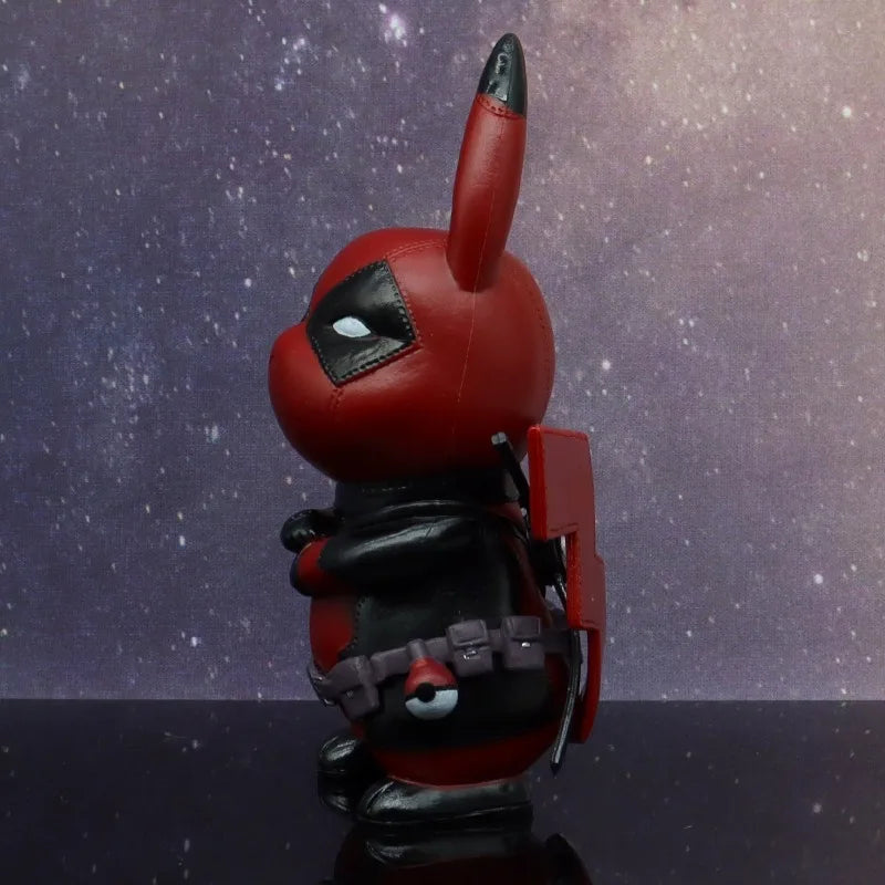 Pokemon Pikachu Deadpool Iron Man Doll Decoration Anime Action Figure Gengar Cute Toys Q Figurals Decoration Model Birthday Gift