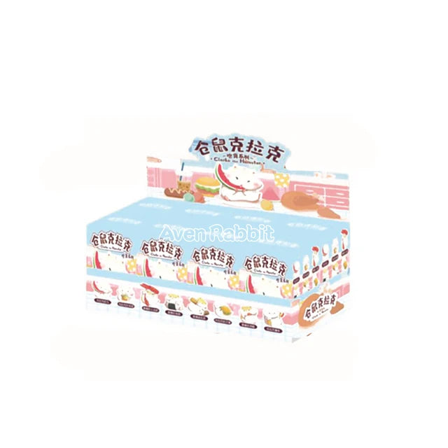 Clark the Hamster Foodie Blind Box Toy Mystery Box Figure Kawaii Model Children's Birthday Gift Free 1pcs Small Straw Hat