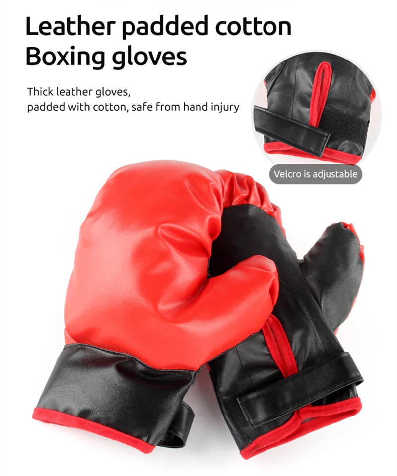 Punching Bag Height Adjustable Kids Boxing Bag Speed Bag for Training, Boxing Equipment, Stress Relief & Fitness Gifts for Boys