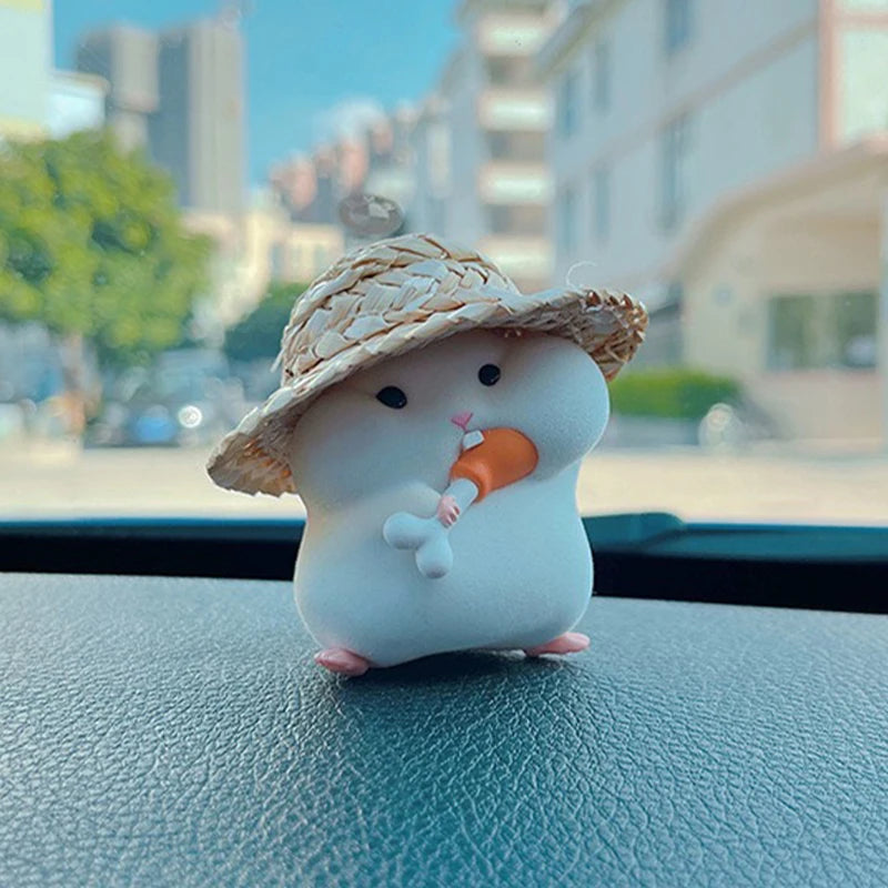 Clark the Hamster Foodie Blind Box Toy Mystery Box Figure Kawaii Model Children's Birthday Gift Free 1pcs Small Straw Hat