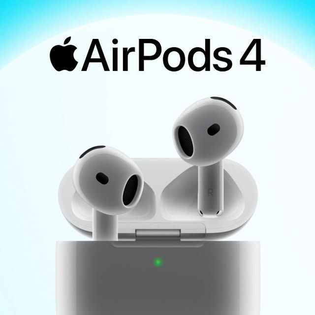 Apple AirPods (4th Generation) with Charging Case | Wireless Bluetooth Earbuds